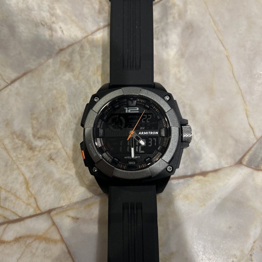 Armitron Sport Men's Analog-Digital Chronograph Resin Strap Watch, 20/5372  Key